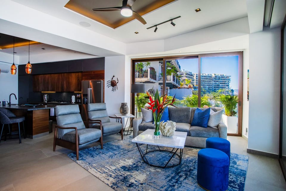 Comfortable seating on the living room