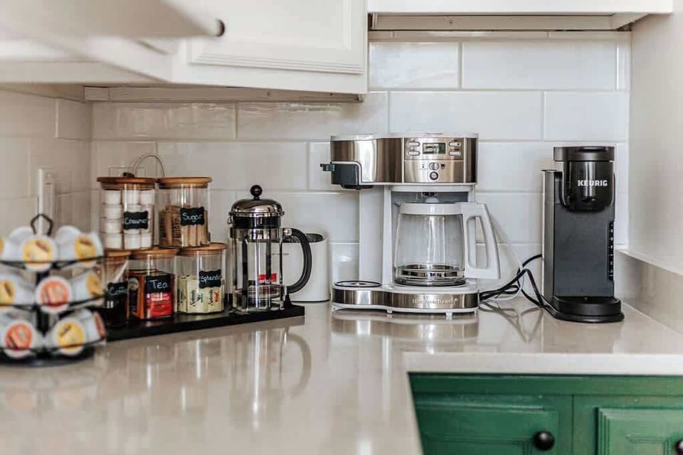 You will have no excuse for not being well-caffeinated. Both houses have a full coffee bar.