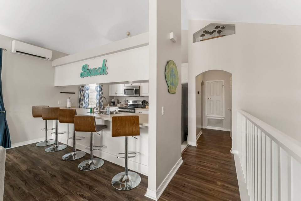 The chefs of the crew won't have to miss out on all the fun with the kitchen just adjacent to the common areas.