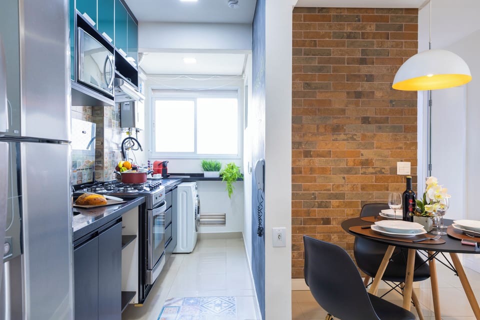 Apartment | Private kitchen | Fridge, microwave, oven, cookware/dishes/utensils