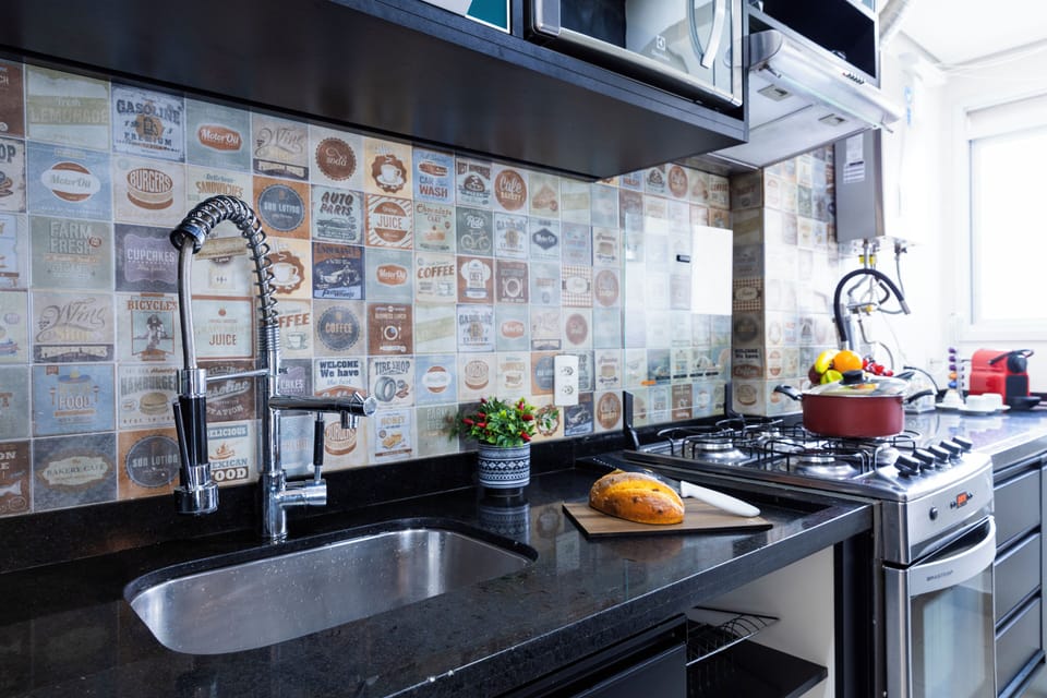 Apartment | Private kitchen | Fridge, microwave, oven, cookware/dishes/utensils