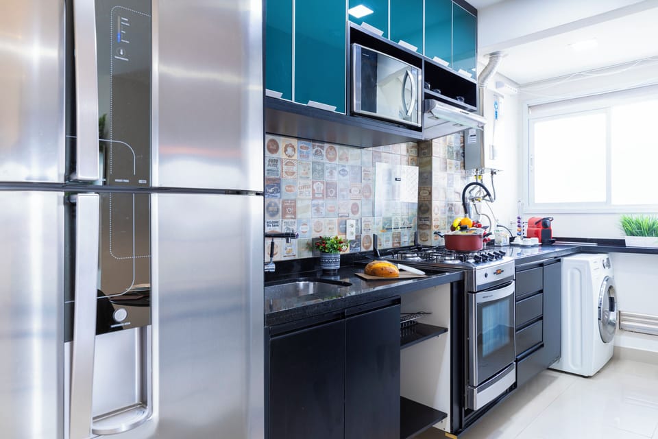 Apartment | Private kitchen | Fridge, microwave, oven, cookware/dishes/utensils