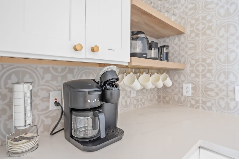Drip and K-cup coffee machines. Grinder, french press, hot water kettle... you got it.