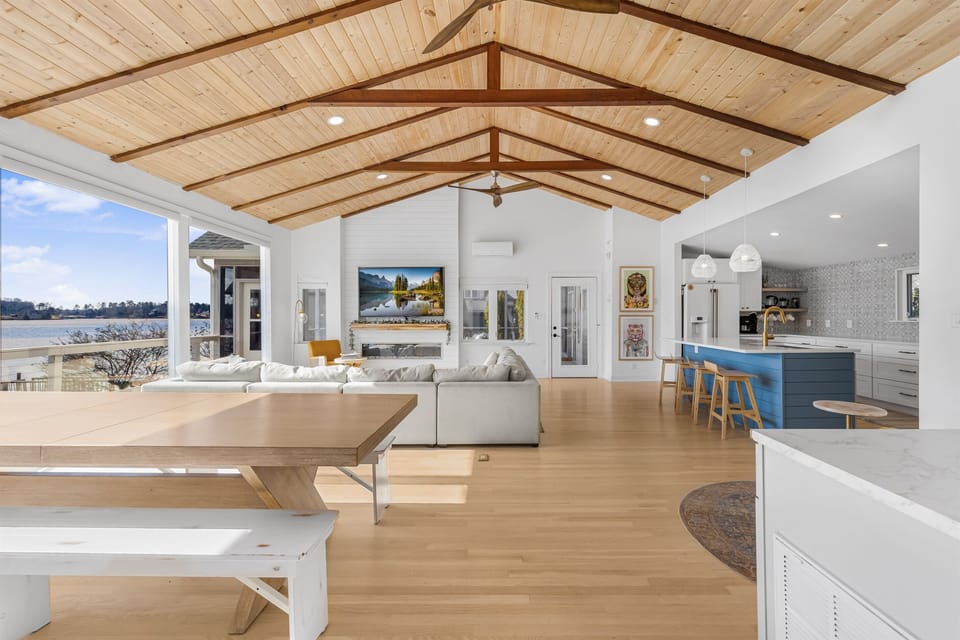 Gather around the living room with family or friends.