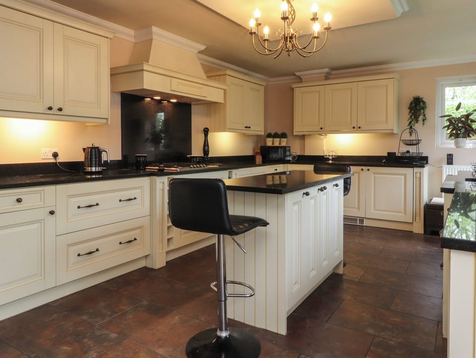 Fridge, dishwasher, electric kettle, toaster