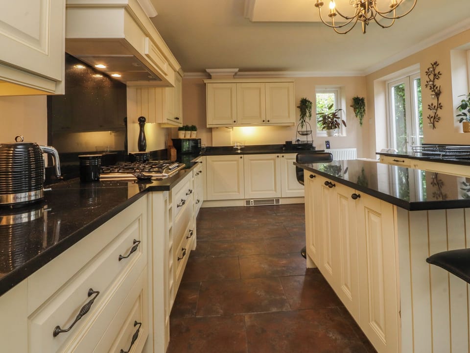 Fridge, dishwasher, electric kettle, toaster