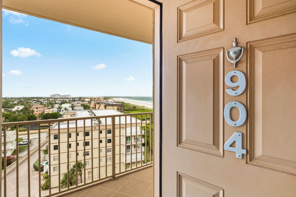 Balcony view from door walkway