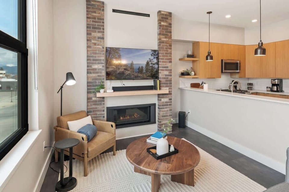 Smart TV and soundbar.