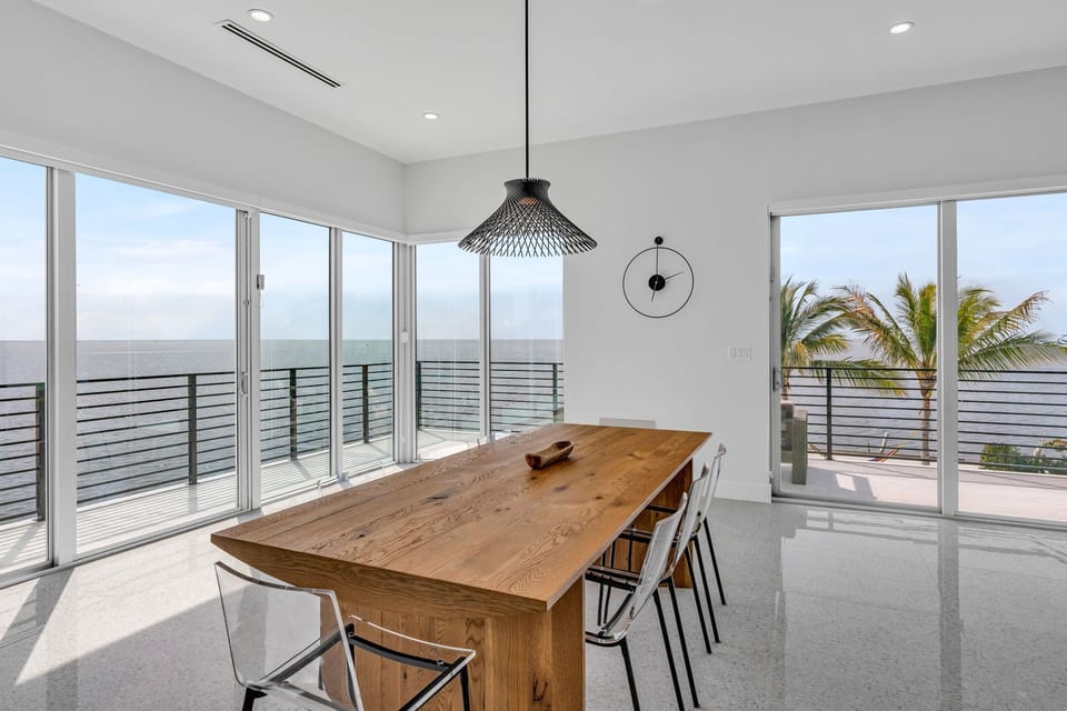 Dining Table with Ocean View