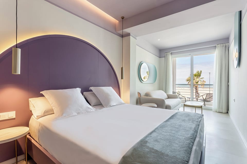 Panoramic Quadruple Room, 1 Queen Bed with Sofa bed, Sea View | Down comforters, free WiFi, bed sheets