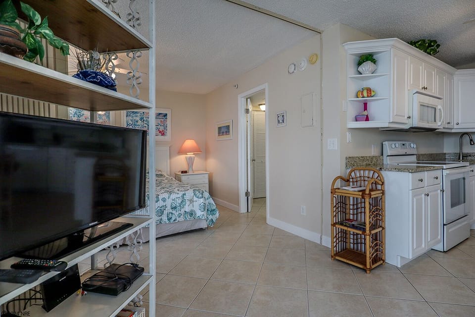Large Screen TV in the Living Area
