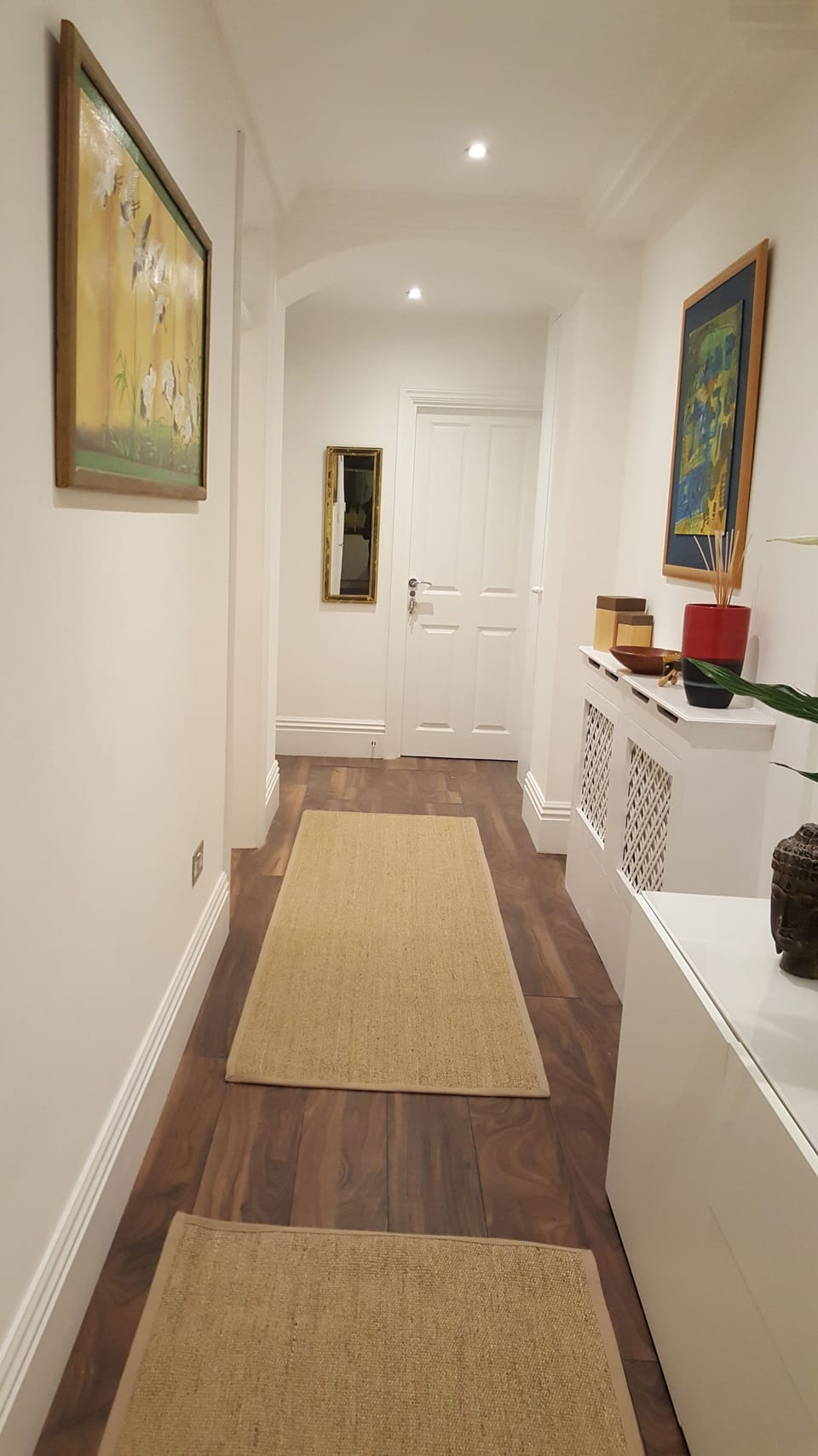Hallway toward main front entrance door