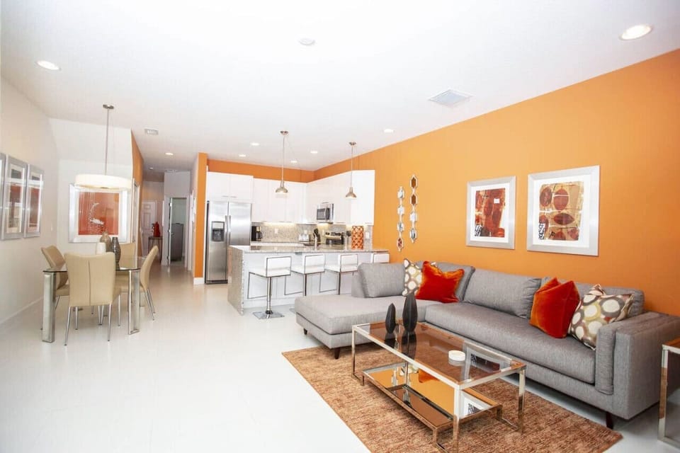 Living Room#Disney #Parks #Clermont #Townhouse #Vacation #Rental #Orlando #Heatedpool