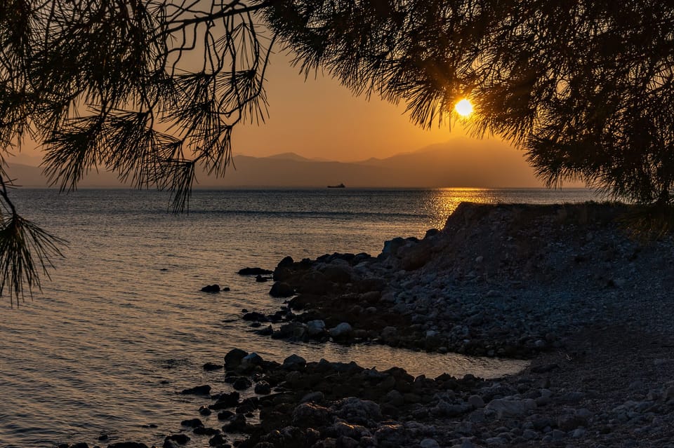 Private beach, black sand