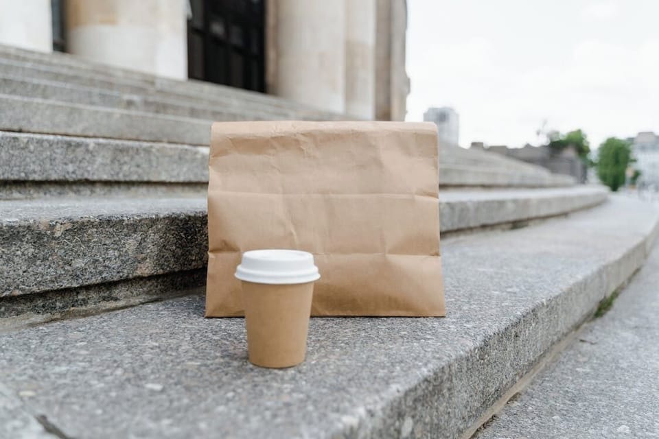 To-go breakfast for a fee on weekends