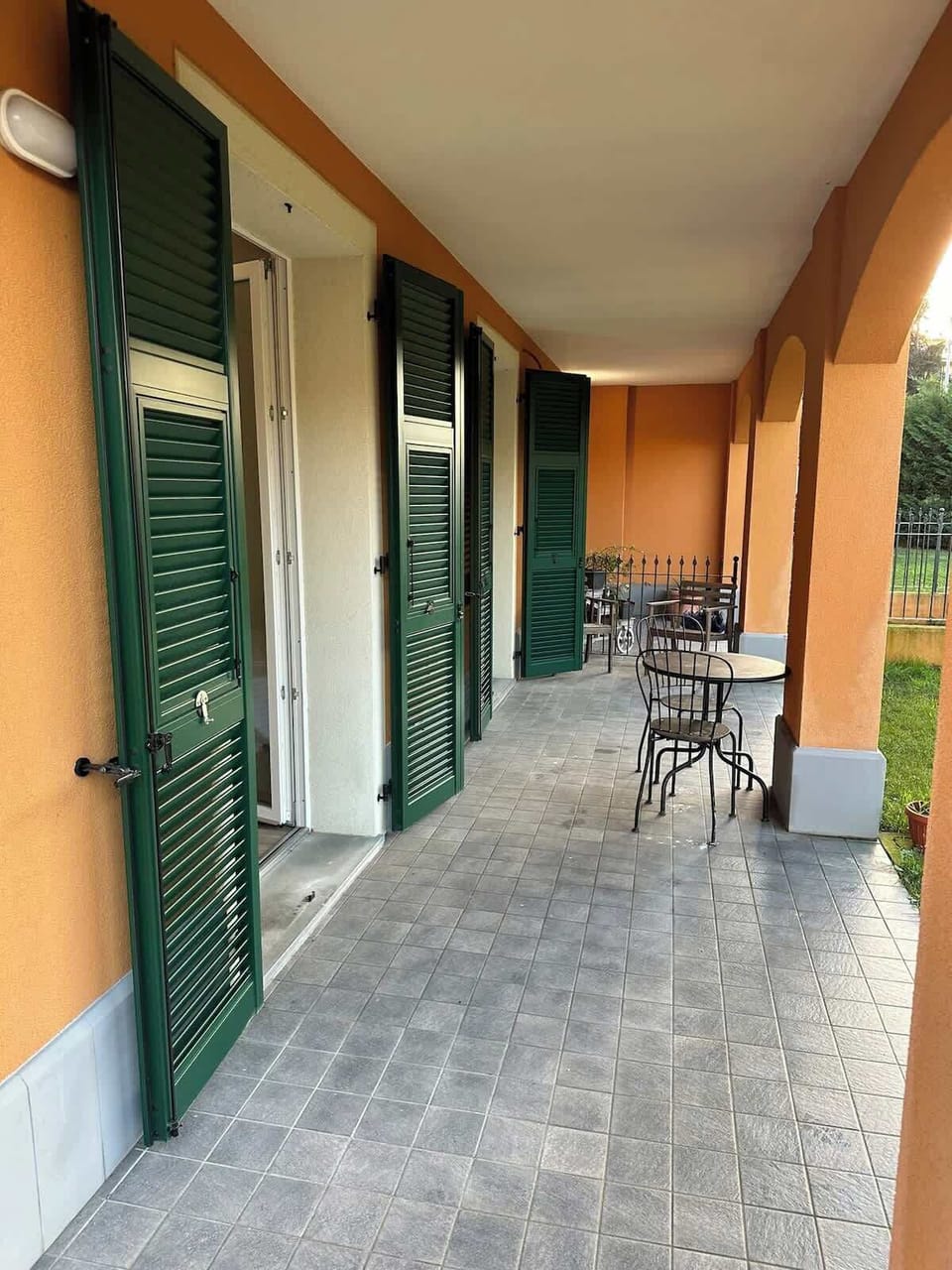 Private Patio looking private garden