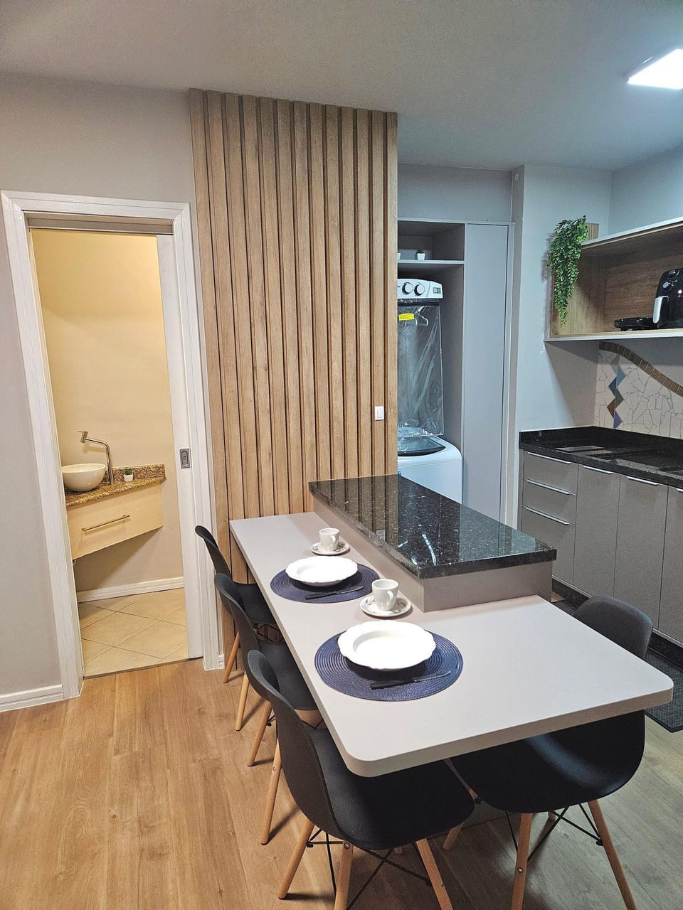 Apartment | Private kitchen | Fridge, microwave, blender, cookware/dishes/utensils
