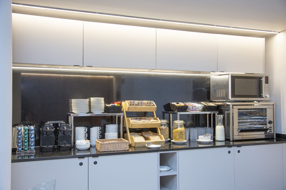 Free daily self-serve breakfast