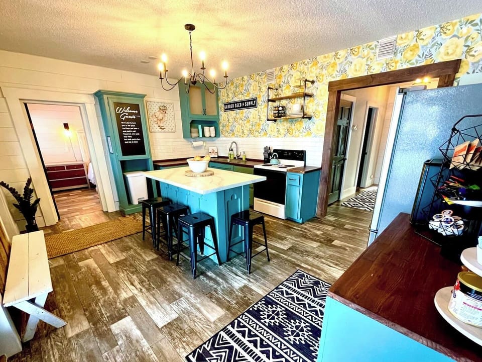 Fully equipped kitchen designed for easy meals and group gatherings.
