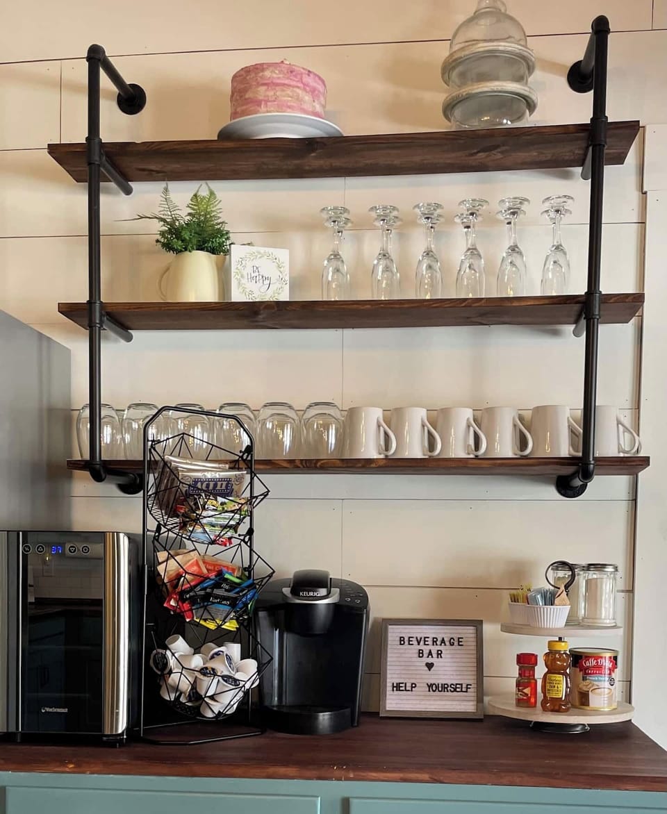 Start your mornings right with two dedicated coffee and beverage bars—fully stocked for relaxation.