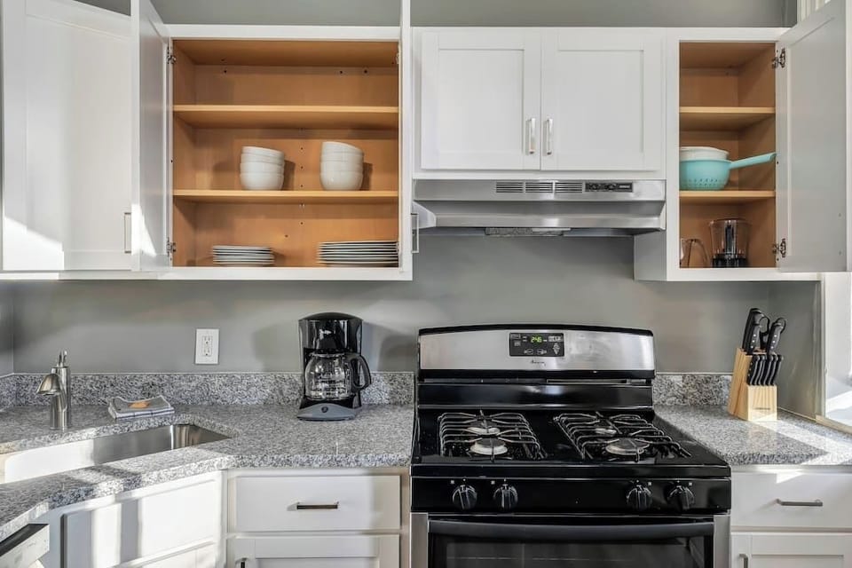 Fully stocked kitchen