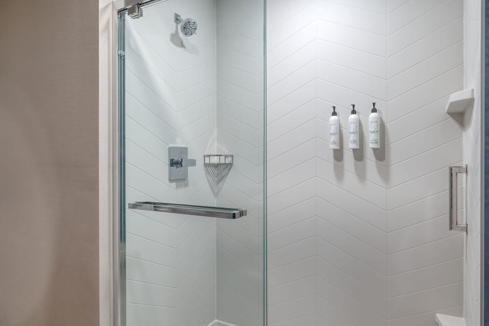 Free toiletries, hair dryer, towels, soap