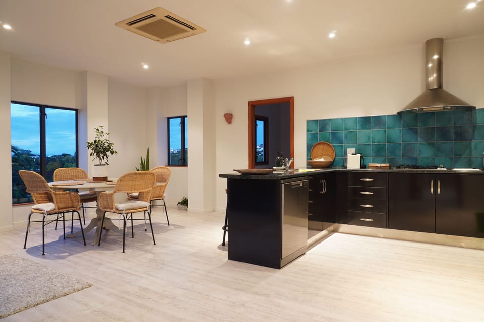 Kitchen and dining.
