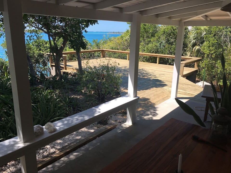 Porch overlooking Sea of Abaco
