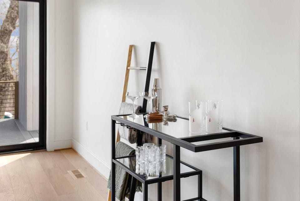 Bar Cart in the Living Room