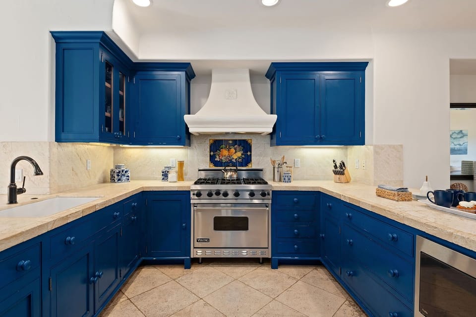 Fully equipped kitchen for making quality meals at home