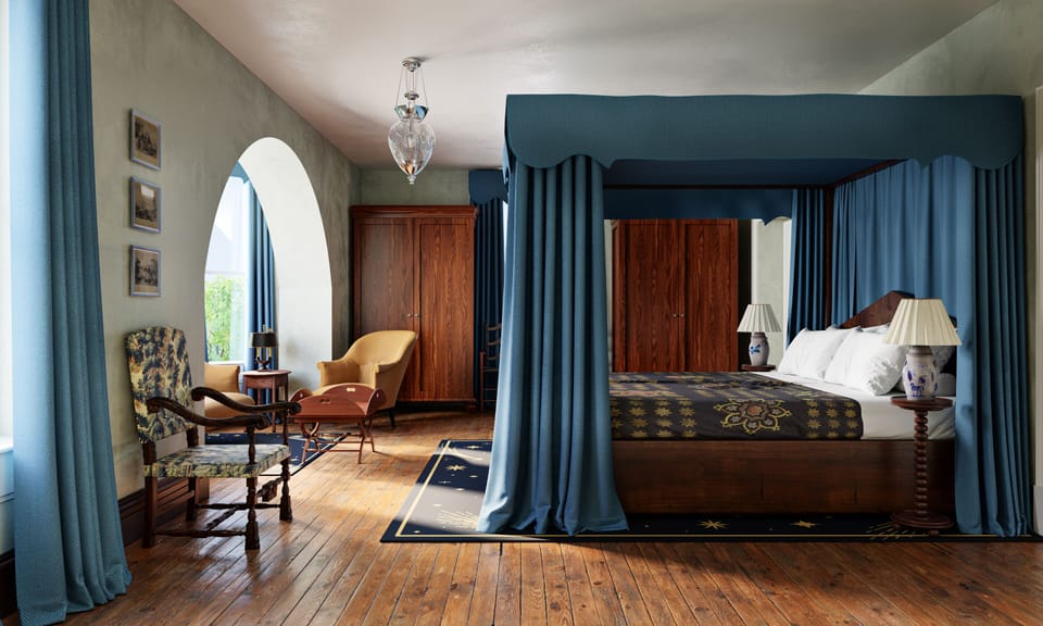 Titania's Veil | Frette Italian sheets, premium bedding, pillowtop beds, minibar