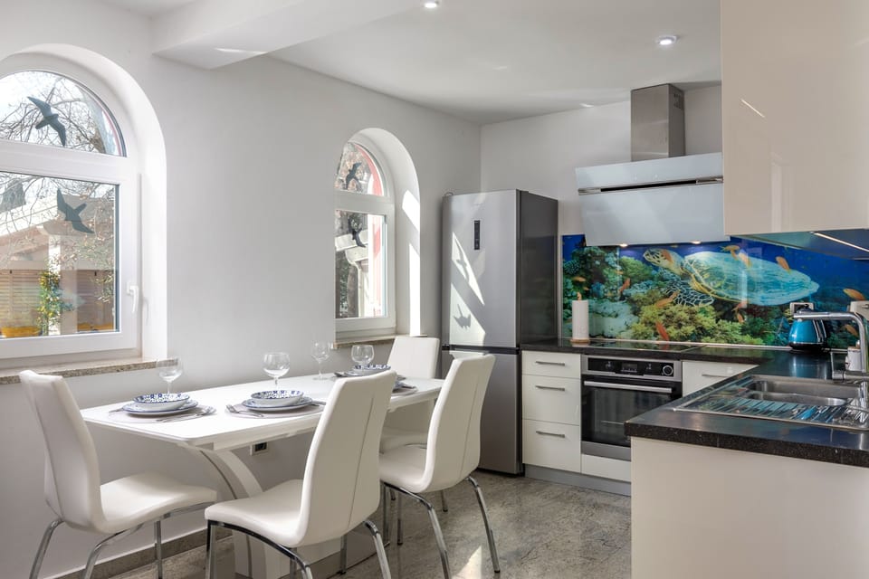 Kitchen and dining area