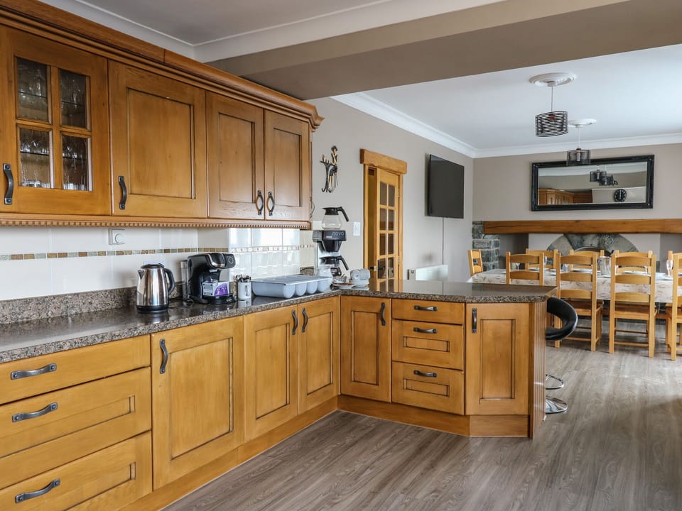 Fridge, dishwasher, electric kettle, toaster