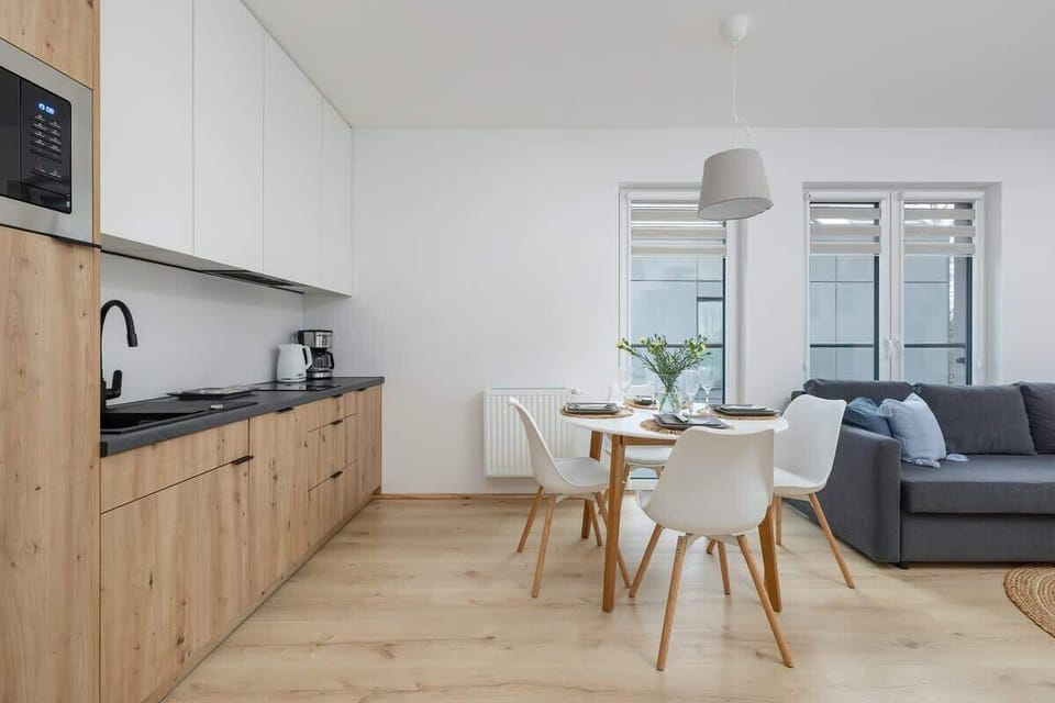 Kitchenette with a toaster