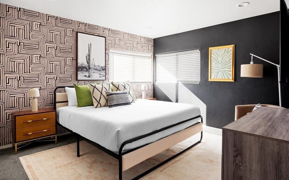 King bedroom with Smart TV