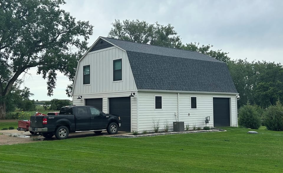 Front and west side of the property