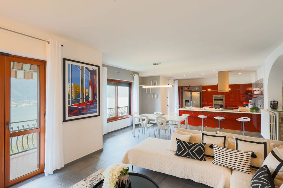 Apartment | Living area | 28-inch flat-screen TV with digital channels