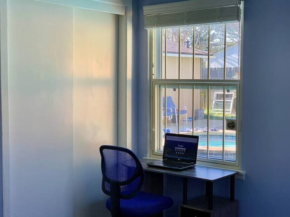 The laptop is not including in the work space.