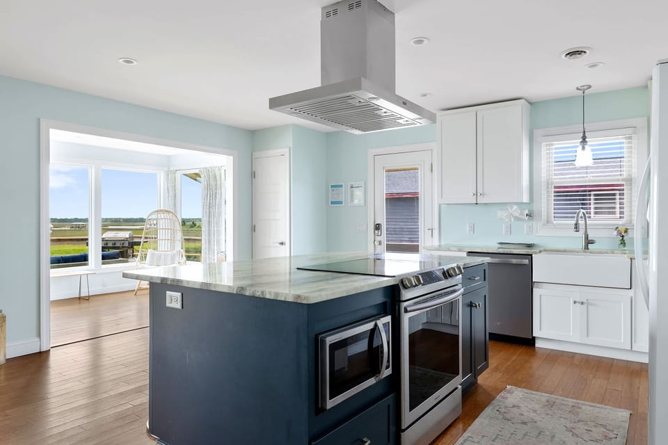 Perfect open kitchen with tons of space for cooking at the house