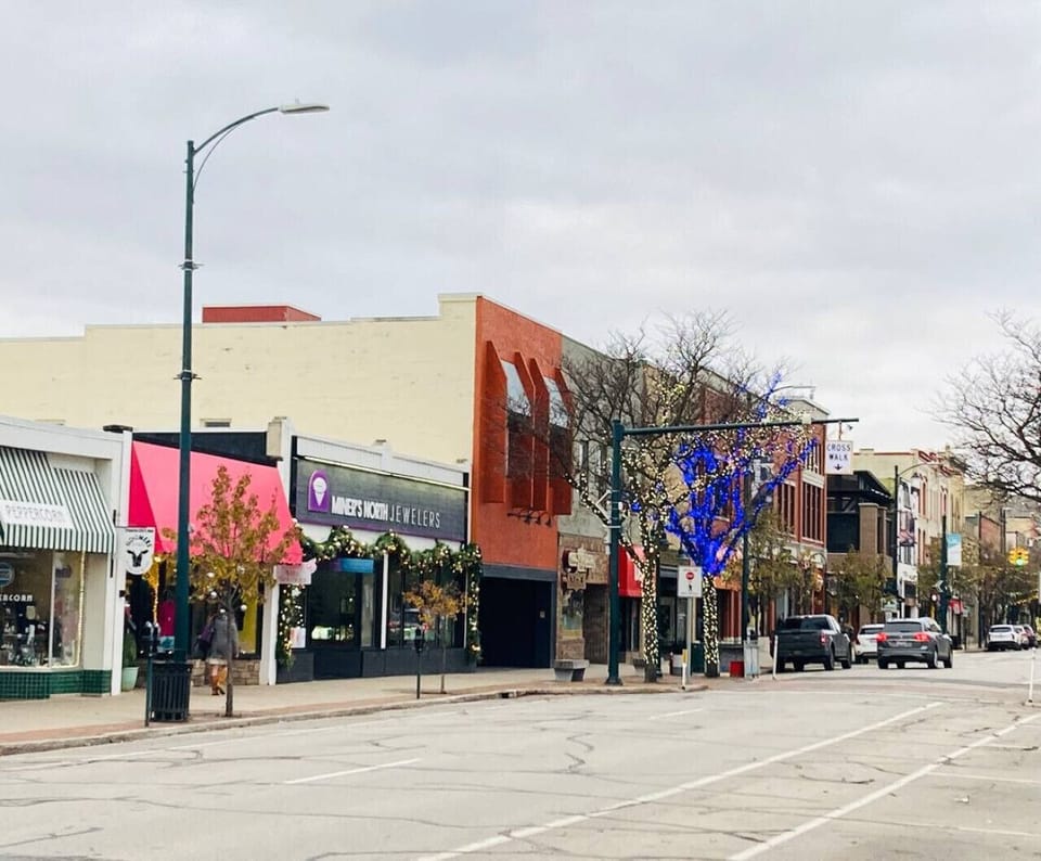 Downtown Traverse City in the Winter/Spring