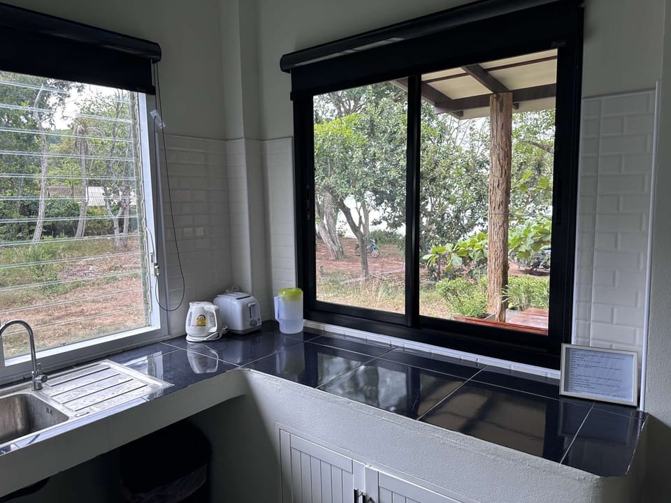 Andaman sea in front from kitchen of Arthouse