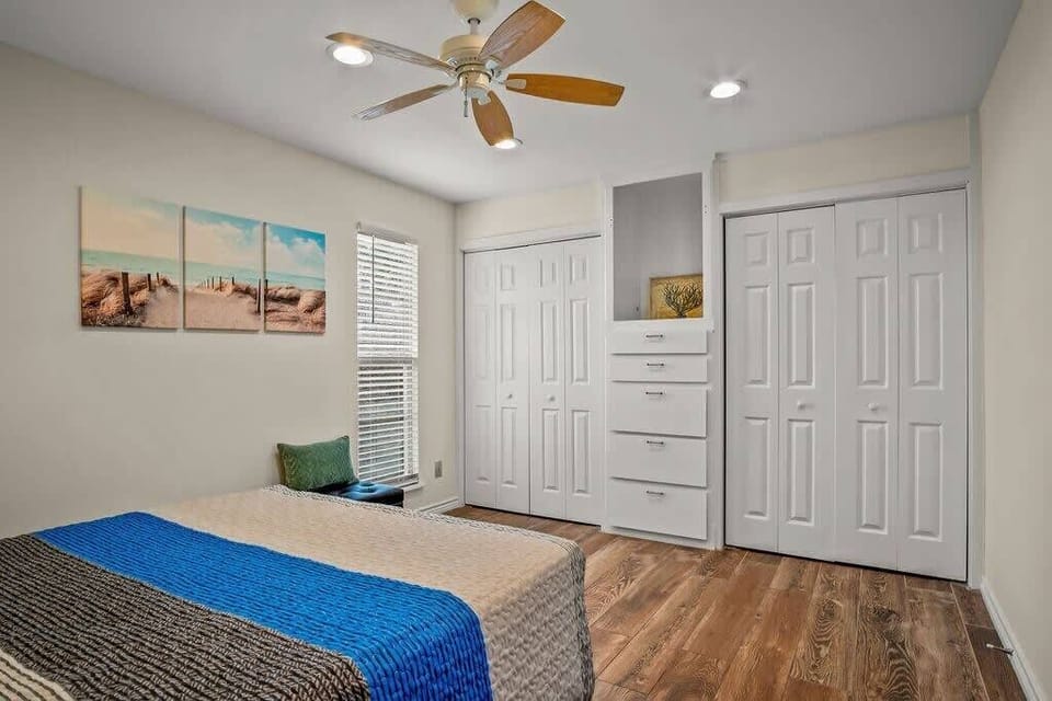 Queen sized bed