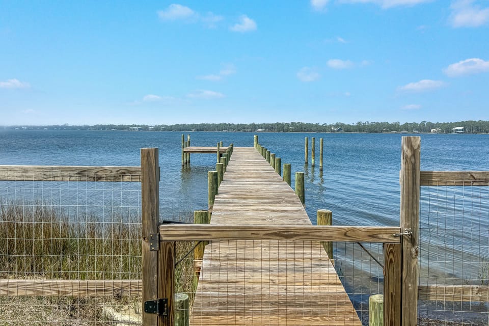 Private pier!