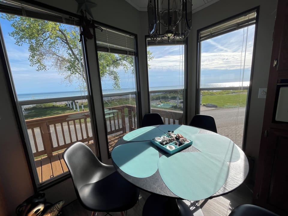 Beautiful view at the breakfast table!