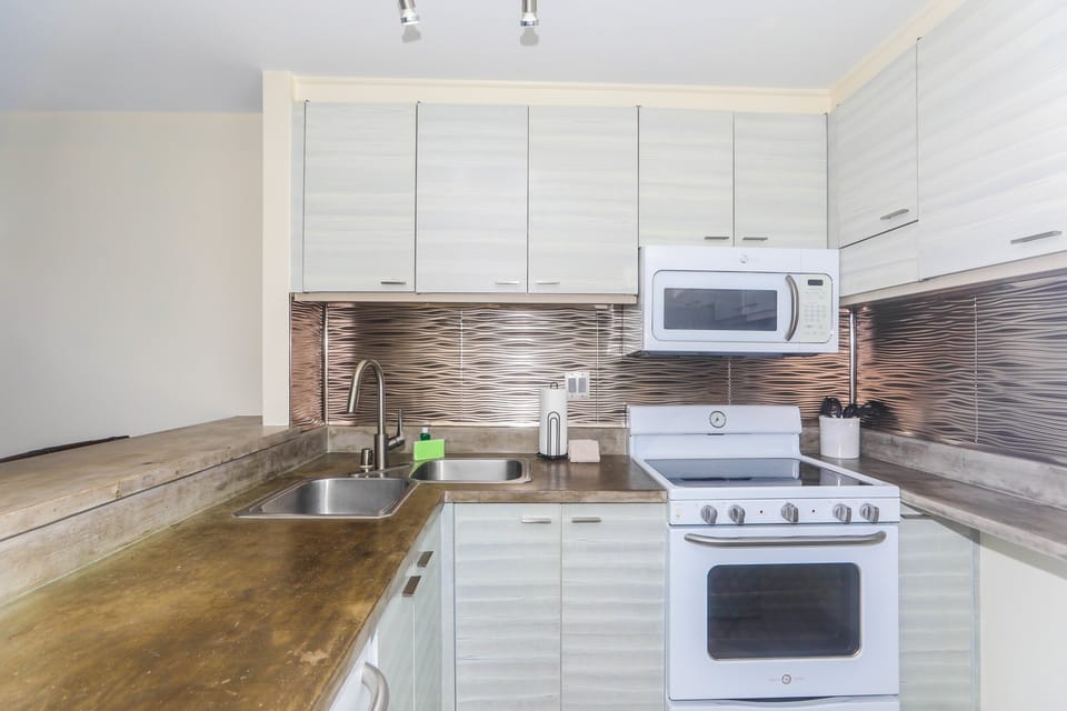 Industrial feel with retro appliances