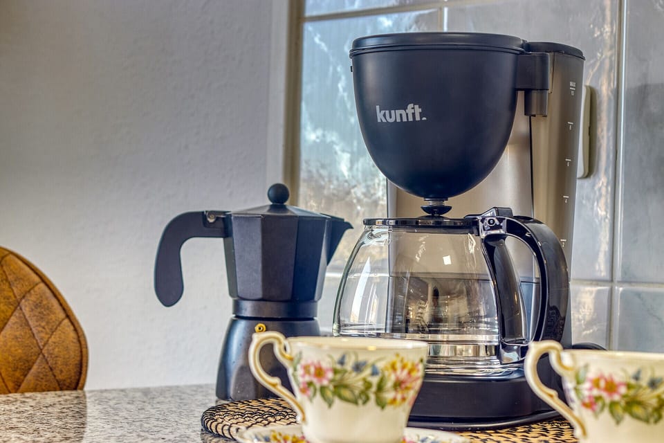 Coffee machine in the kitchen