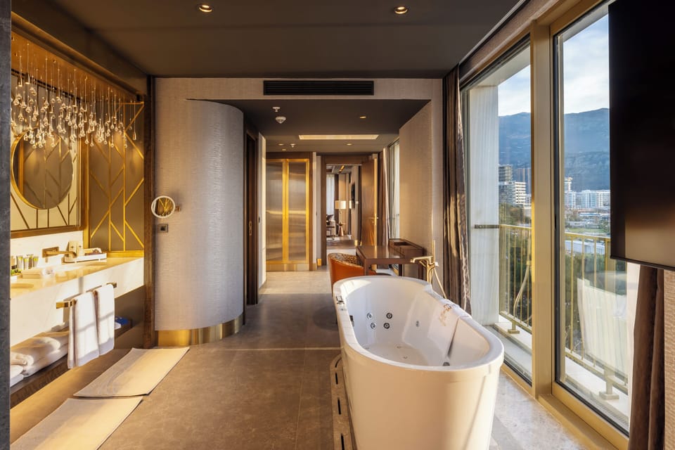 King Suite | Egyptian cotton sheets, premium bedding, down comforters, minibar