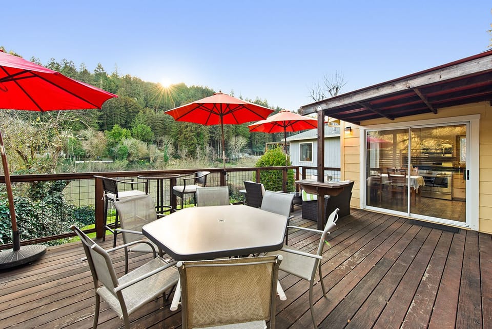 Outside dining with a view!