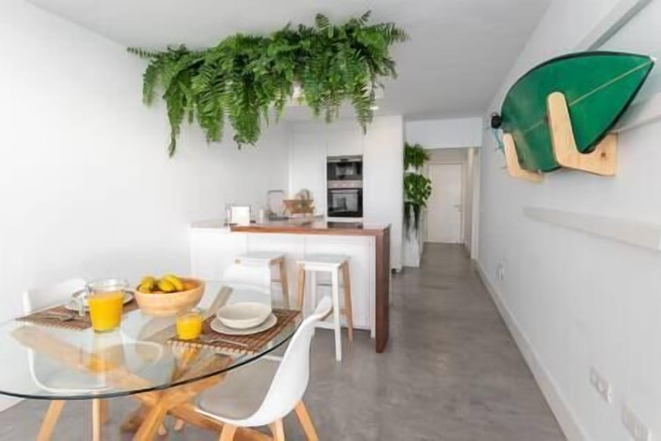 Living room and kitchen
