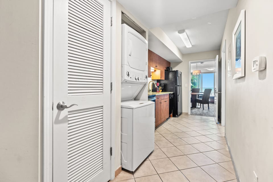 Never underestimate the convenience of a washer & dryer in your unit.